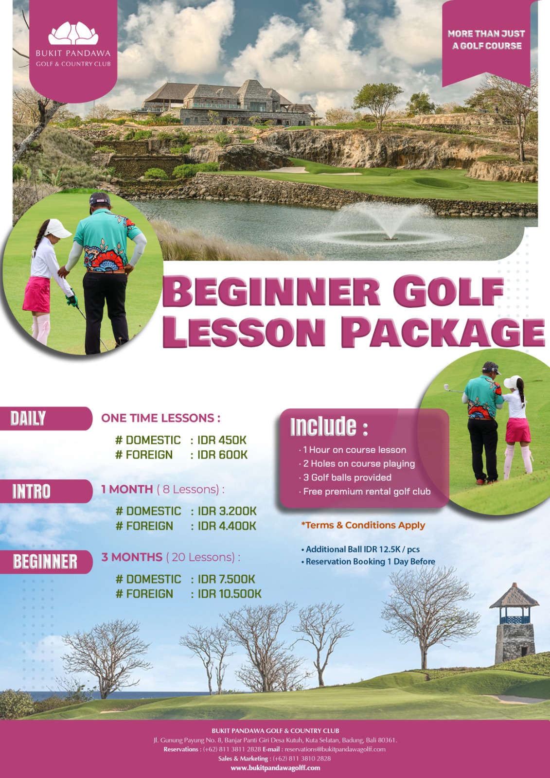 Beginner Golf Lesson Package
