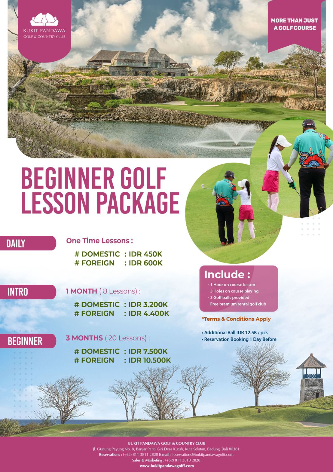 Beginner Golf Lesson Package